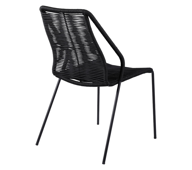 Armen Living Clip Outdoor Dining Chair with Rope - Set of 2 — View 4