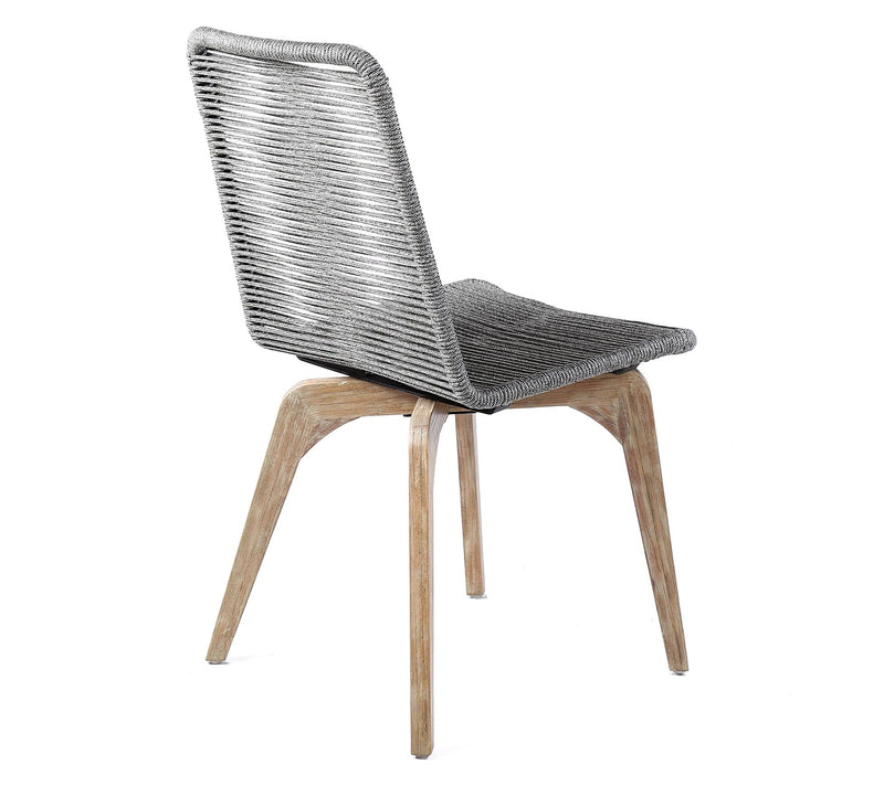 Armen Living Island Patio Wood & Rope Dining Chairs - Set of 2 — View 5