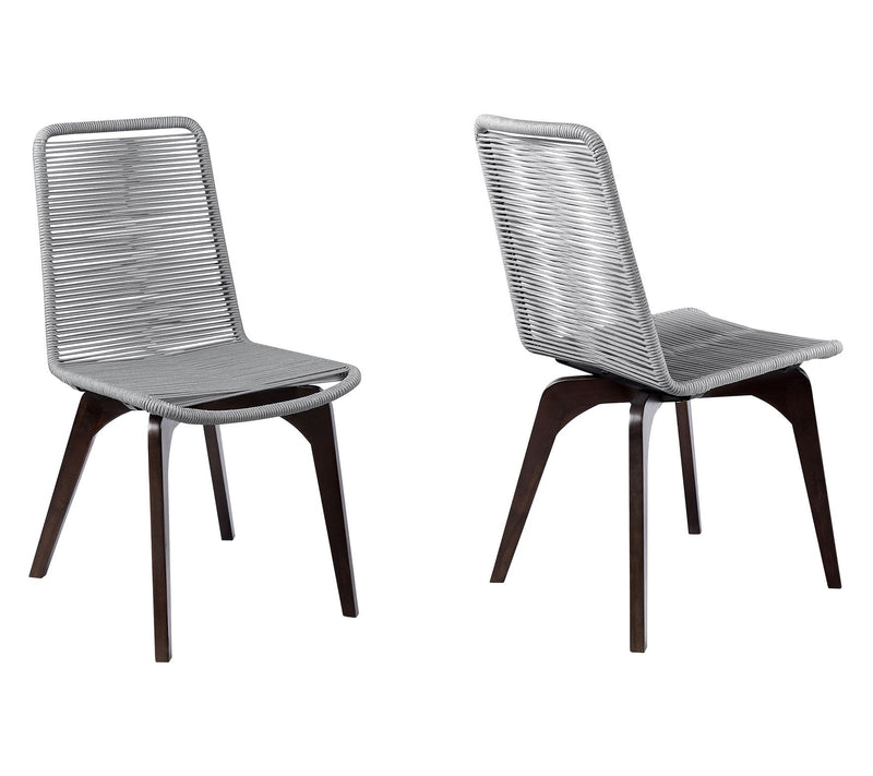 Armen Living Island Patio Wood & Rope Dining Chairs - Set of 2 — View 11