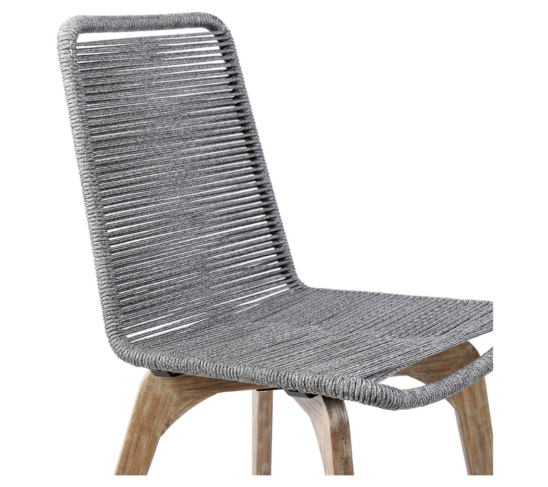 Armen Living Island Patio Wood & Rope Dining Chairs - Set of 2 — View 6