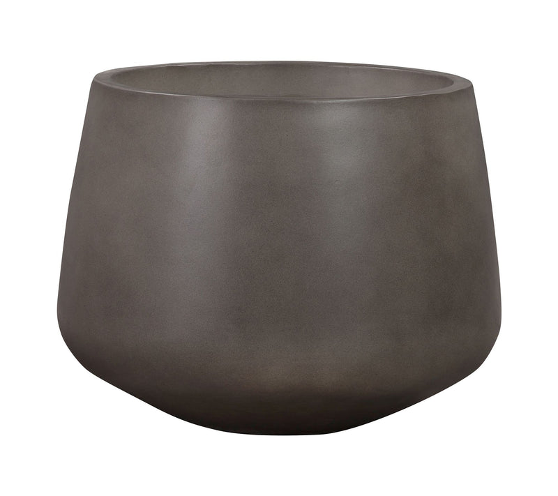 Armen Living Amethyst Medium Round Concrete Planter — Main view