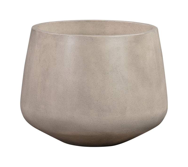 Armen Living Amethyst Medium Round Concrete Planter — View 5