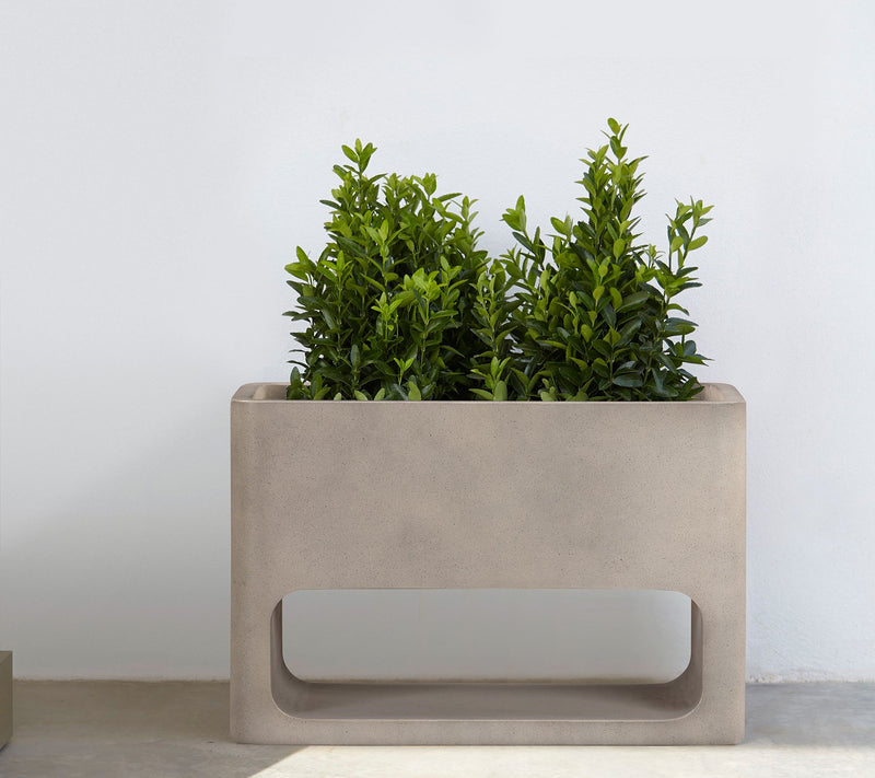 Armen Living Sunstone Indoor / Outdoor Planterin Concrete — View 6