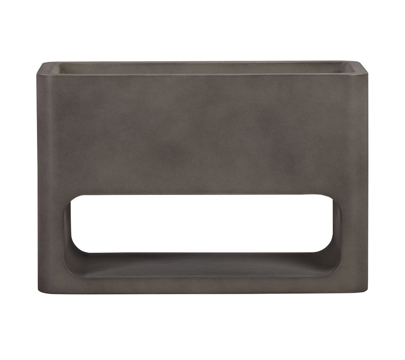 Armen Living Sunstone Indoor / Outdoor Planterin Concrete — View 3