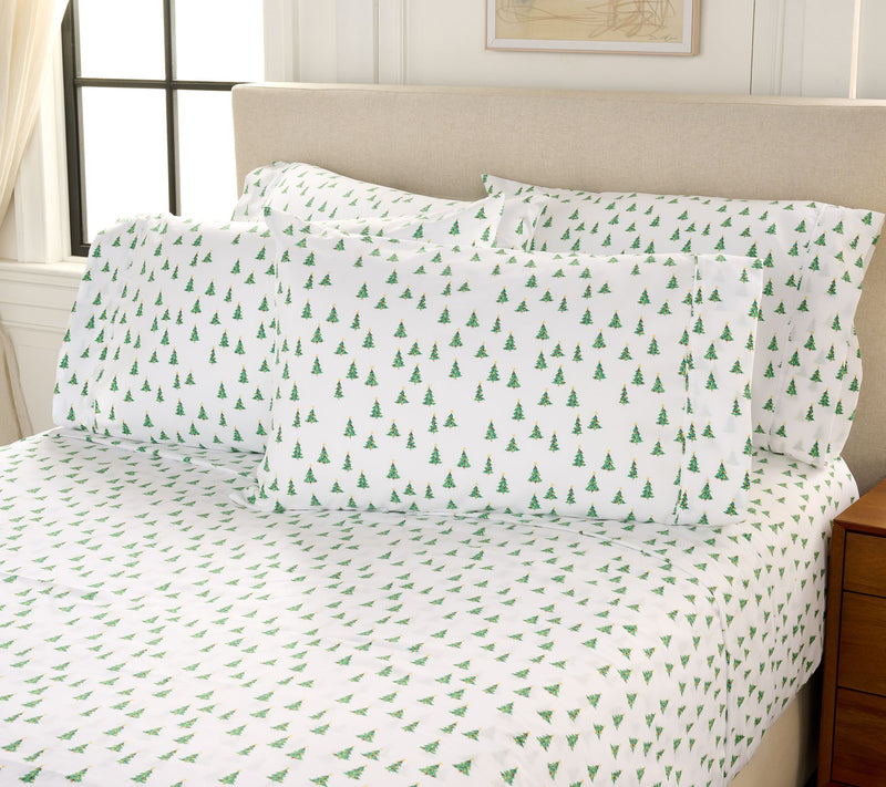 Home Reflections Double Brushed 6pc Holiday Sheets — View 13