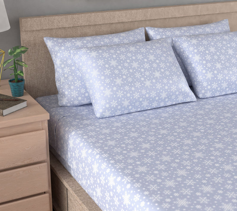 Home Reflections Double Brushed 6pc Holiday Sheets — View 17