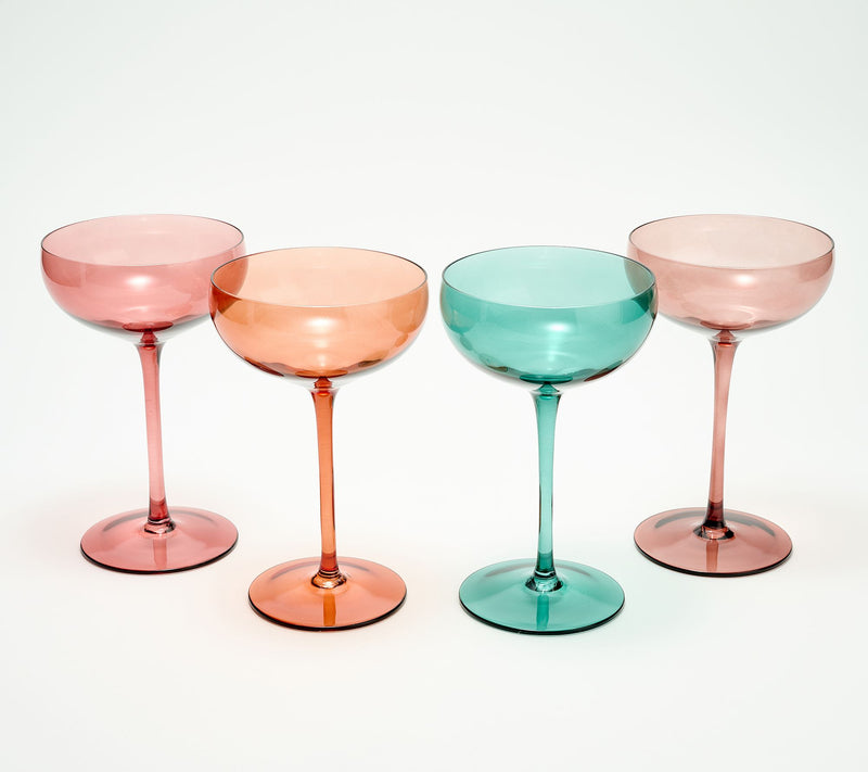 Jessie James Decker 4 Piece Coupe Glass Drinkware Set — Main view
