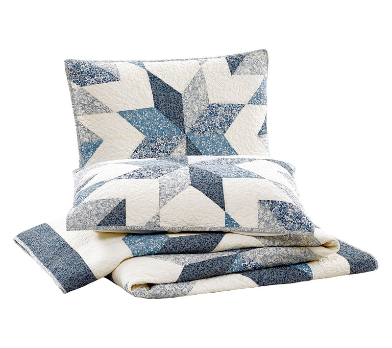 Modern Heirloom Bright Star Patchwork 3-PC F/QQuilt Set — View 2