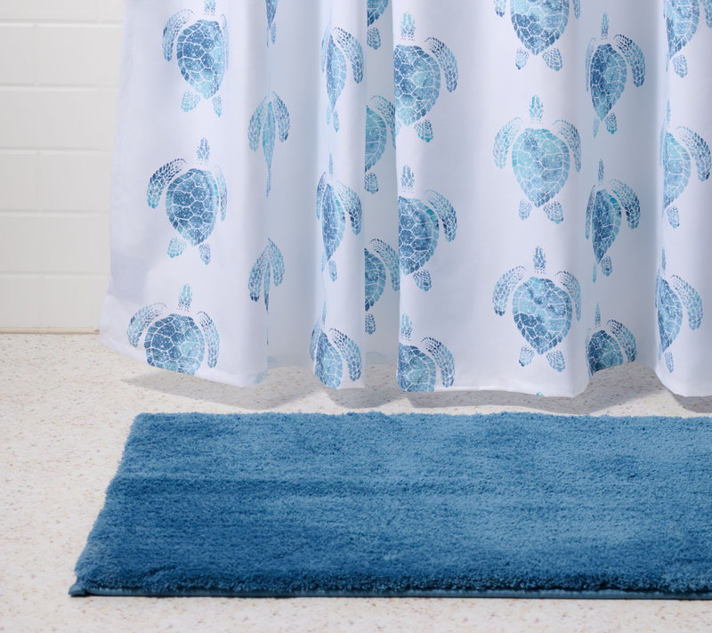 Home Reflections Shower Curtain, Liner, 12 Hooks & Bathmat — View 3