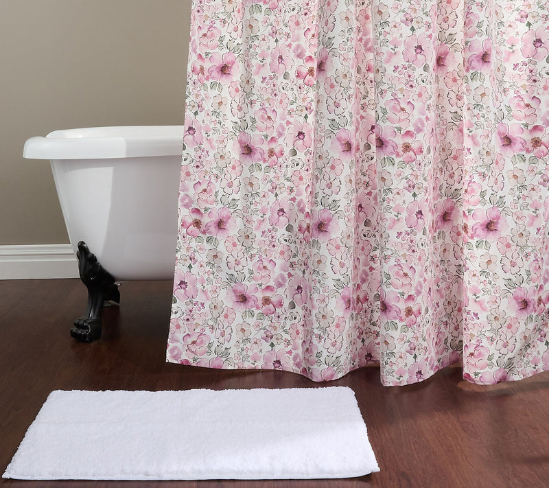 Home Reflections Shower Curtain, Liner, 12 Hooks & Bathmat — View 14