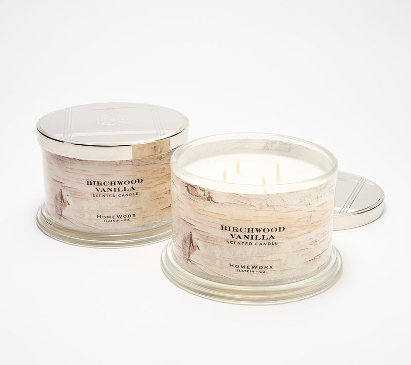 Homeworx by Slatkin + Co. S/2 18oz Birchwood Vanilla — Main view