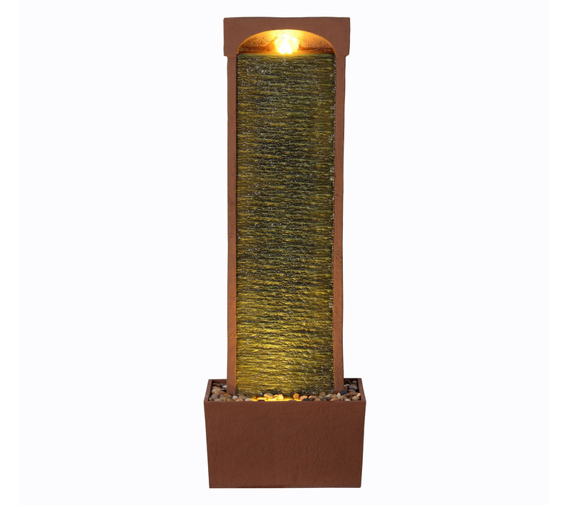 Teamson Home 38.5" Curved Waterfall Fountain with LED — View 10