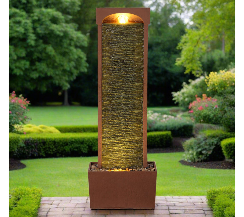 Teamson Home 38.5" Curved Waterfall Fountain with LED — View 5