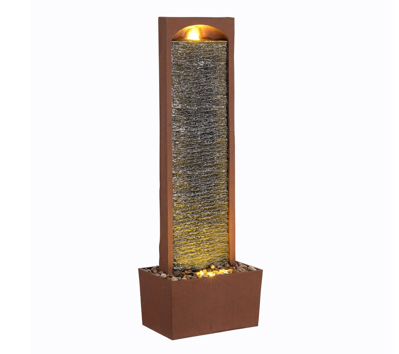 Teamson Home 38.5" Contemporary Outdoor LED Waterfall Fountain — View 3