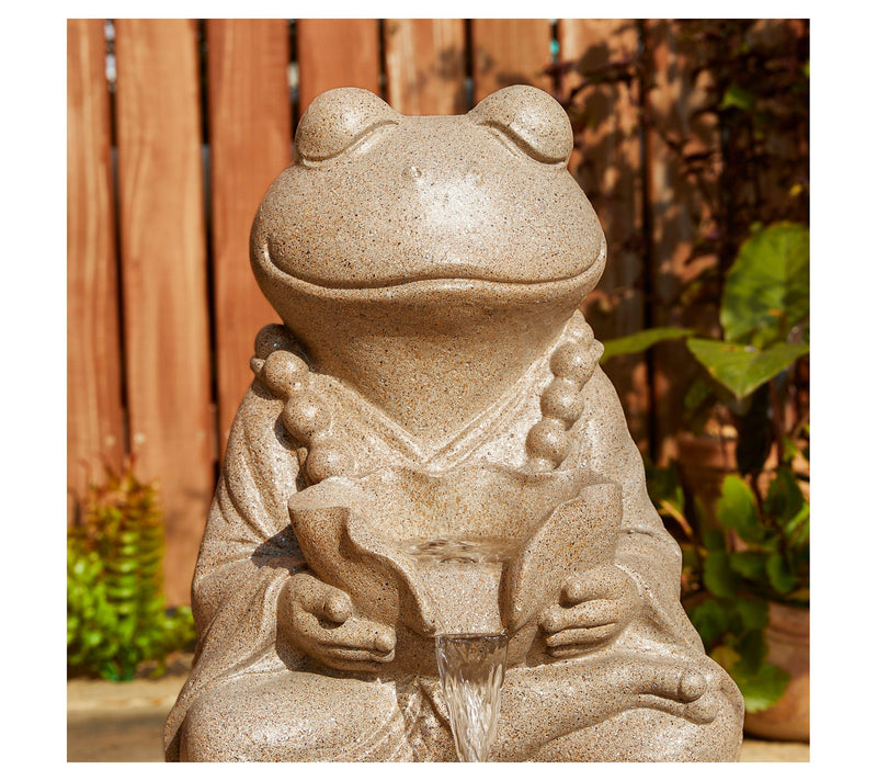Glitzhome 22" LED Lit Zen Style Animal OutdoorFountain — View 6