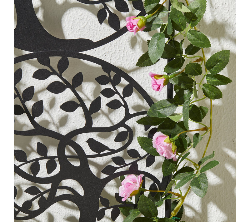 Glitzhome 48" Metal Tree of Life Garden TrellisYard Stakes — View 3