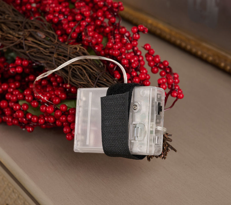 4' Illuminated Berry and Eucalyptus Garland by Valerie — View 2