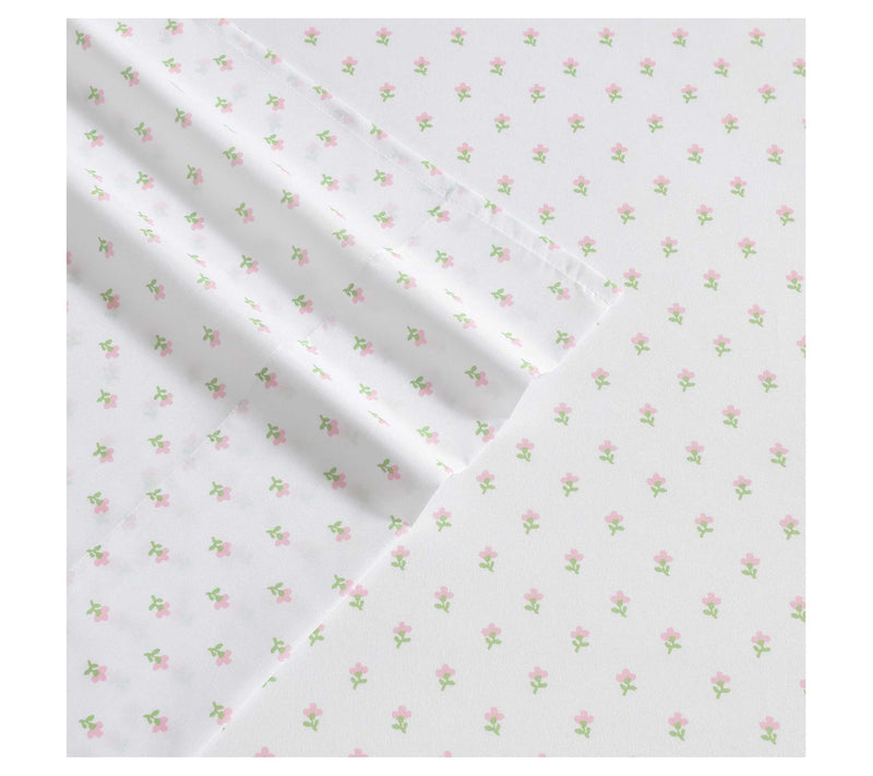 Laura Ashley Wood Violet Light Pink-Green Twinheet Set — View 5