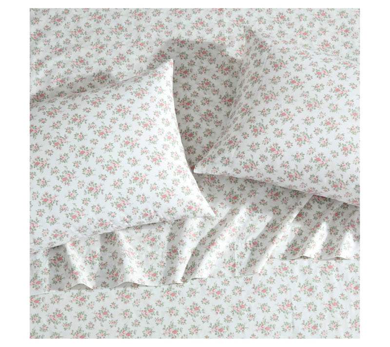 Laura Ashley Leanna Rose Mauve Pink King Sheetet — View 3