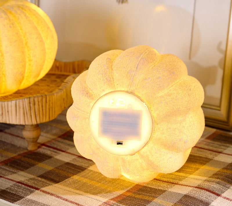 Home Reflections S/2 Illuminated Textured Glass Pumpkins — View 2