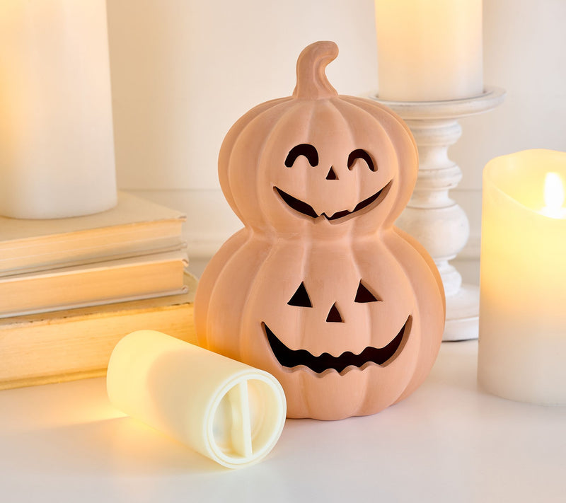 Home Reflections 8.5" In/Outdoor Lit Jack-O-Lantern — View 2