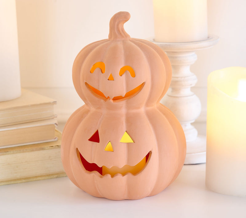 Home Reflections 8.5" In/Outdoor Lit Jack-O-Lantern — View 6