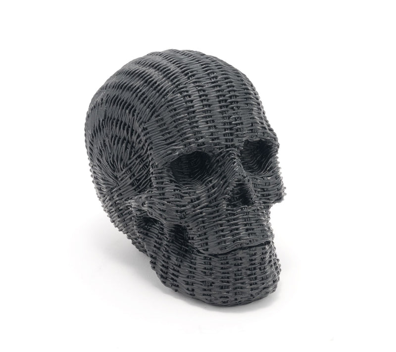 Home Reflections 5.5" Wicker Resin Skull Decor — View 7