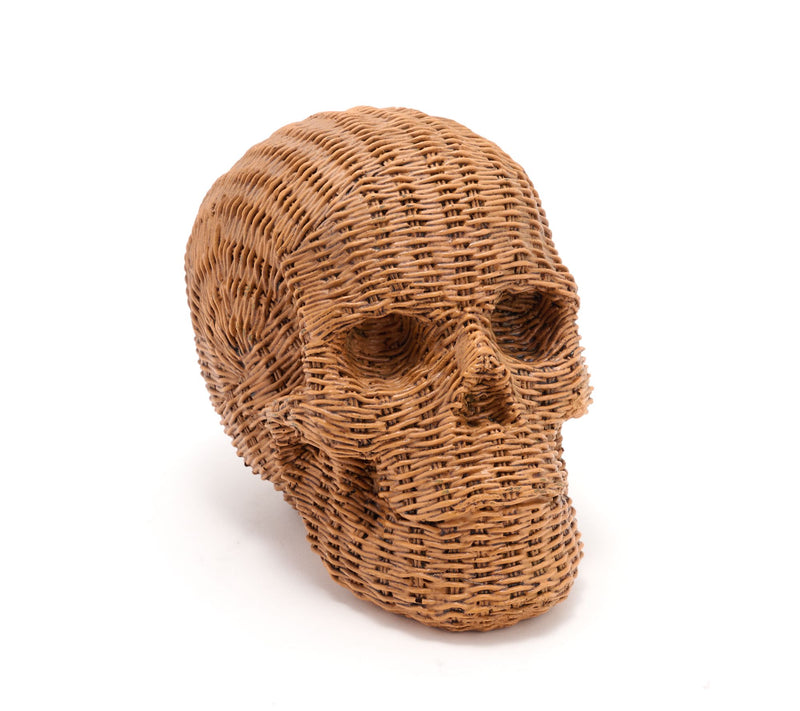 Home Reflections 5.5" Wicker Resin Skull Decor — Main view