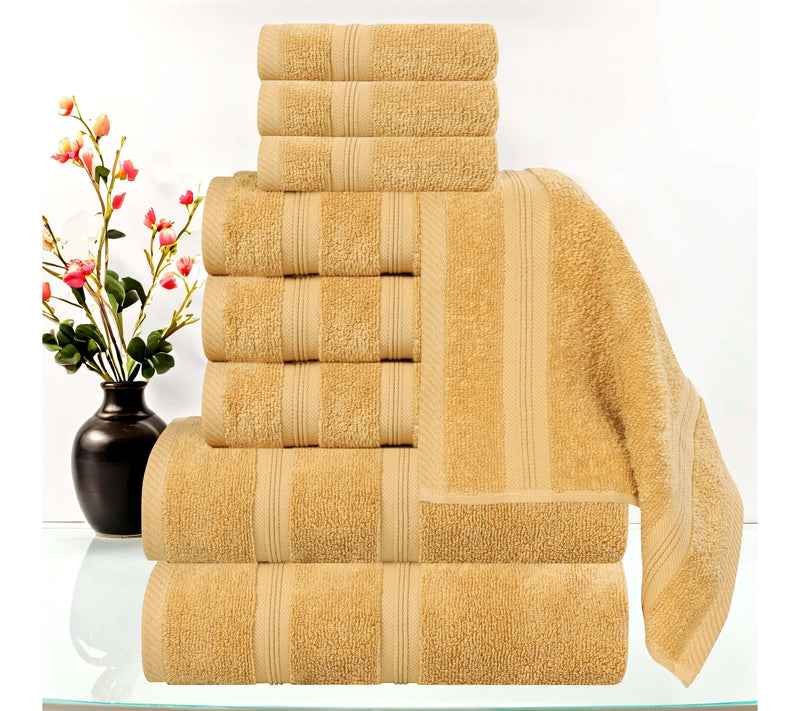 Superior 9-Piece Smart Dry Zero Twist Cotton Towel Set — View 4