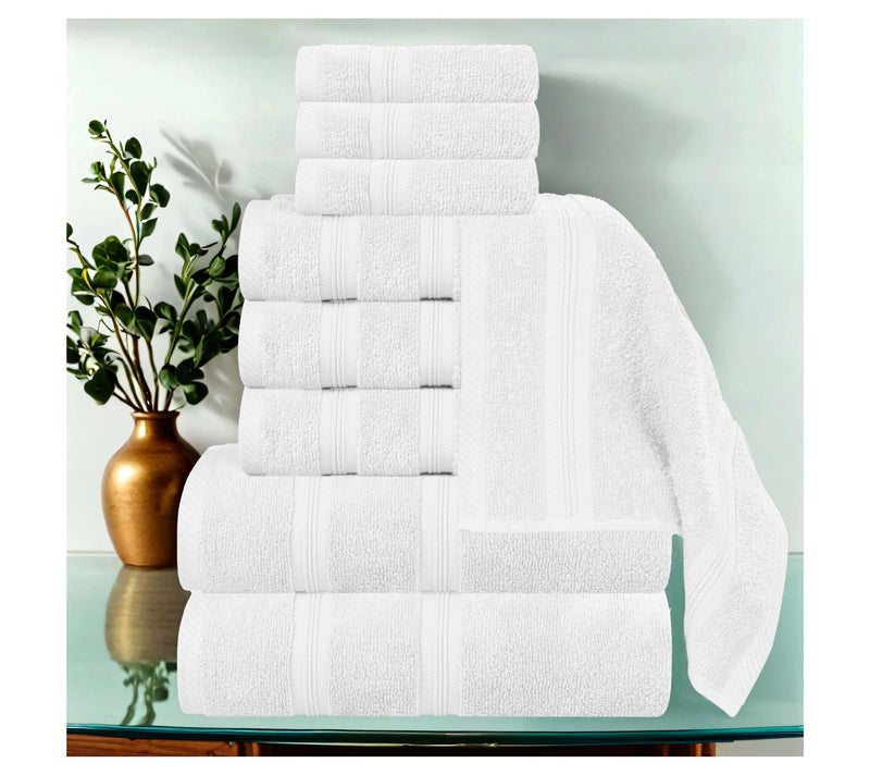Superior 9-Piece Smart Dry Zero Twist Cotton Towel Set — View 10