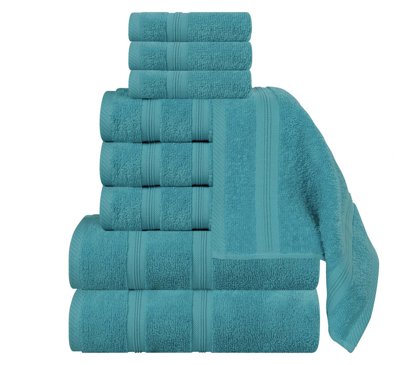 Superior 9-Piece Smart Dry Zero Twist Cotton Towel Set — View 11
