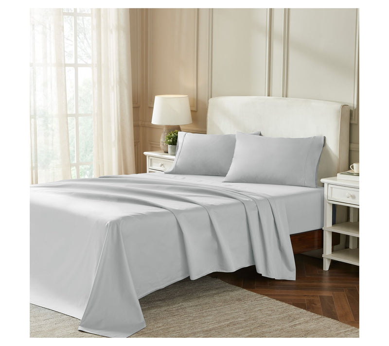 Superior Egyptian Cotton 850-TC Solid Bed SheetSet, Queen — View 2