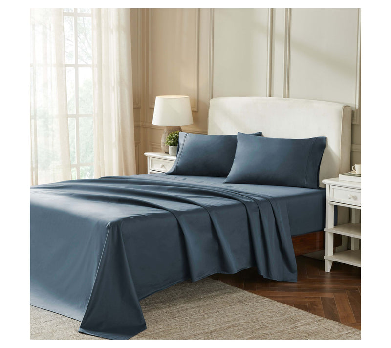 Superior Egyptian Cotton 850-TC Solid Bed SheetSet, King — View 2