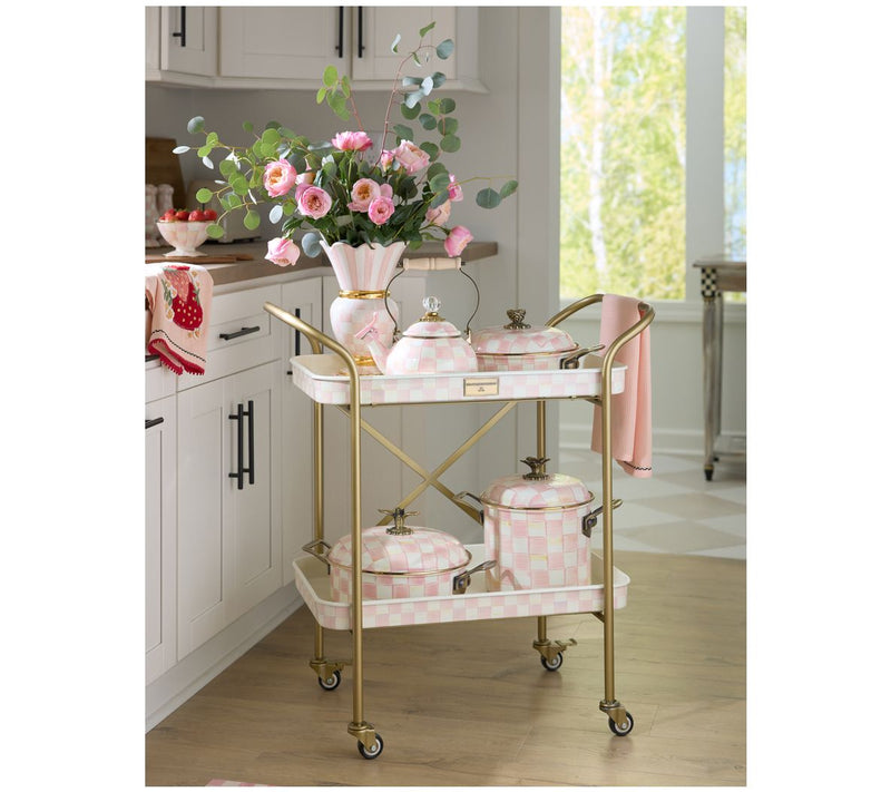 MacKenzie-Childs Rosy Check Whistling Tea Kettle — View 5