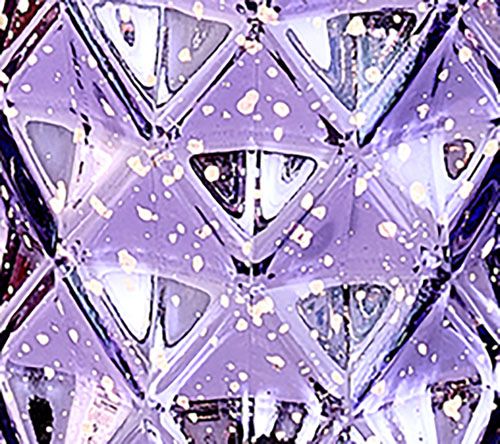 Set of 2 Diamond Glass Illuminated Hurricanes by Valerie — View 10