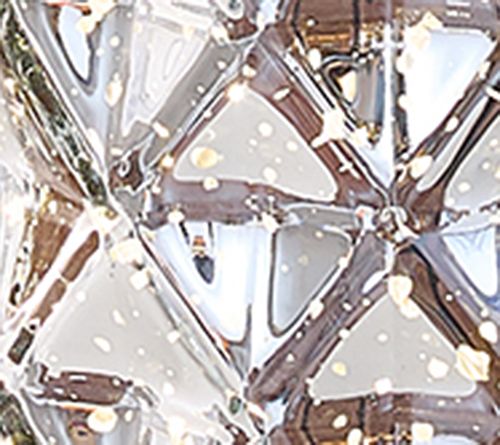 Set of 2 Diamond Glass Illuminated Hurricanes by Valerie — View 6