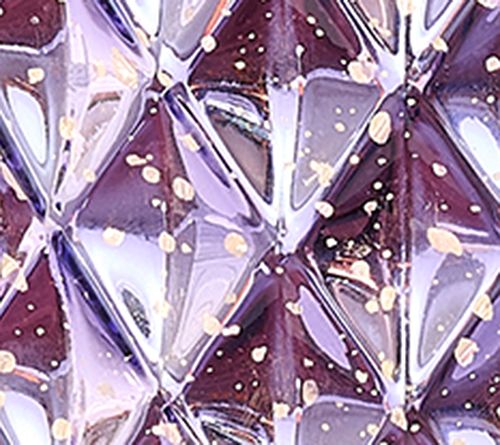 11" Illuminated Diamond Glass Hurricane by Valerie — View 6