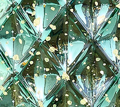 11" Illuminated Diamond Glass Hurricane by Valerie — Main view