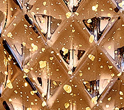 11" Illuminated Diamond Glass Hurricane by Valerie — View 13