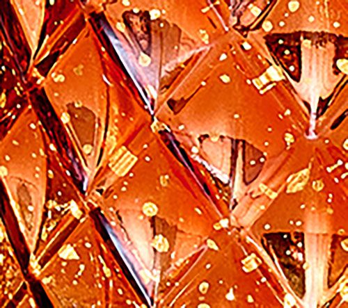 11" Illuminated Diamond Glass Hurricane by Valerie — View 14