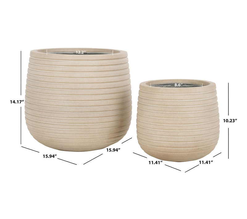 Jasper Set of 2 Planter Pots by Valerie — View 14