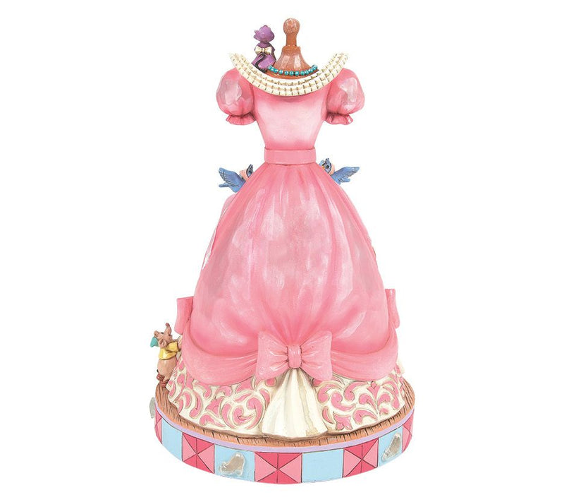 Jim Shore Disney Traditions Cinderellas Pink Dress Figurine 8" — View 3