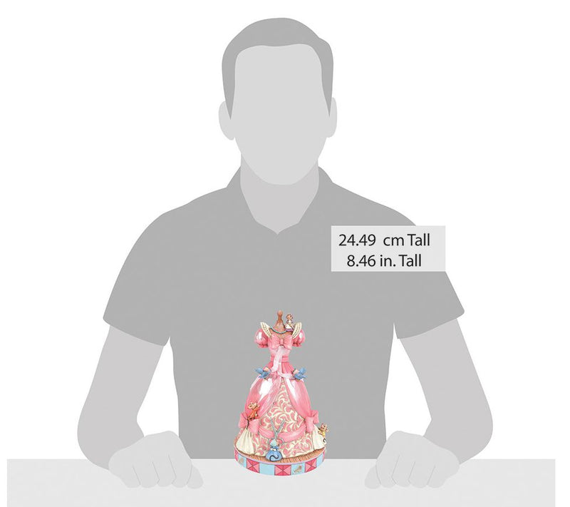Jim Shore Disney Traditions Cinderellas Pink Dress Figurine 8" — View 6