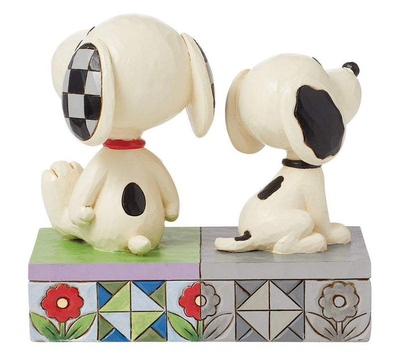 Peanuts by Jim Shore Snoopy 1950s & Today Figurine 5"H — View 3