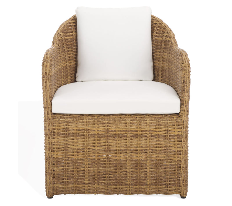 Safavieh Melbourne Wicker Outdoor Dining Chair — View 9