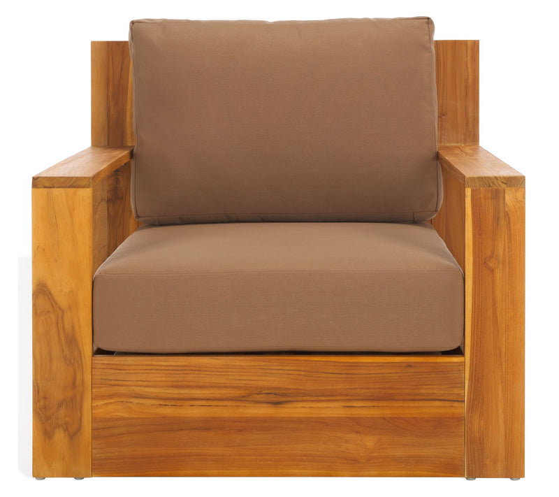 Safavieh Kauai Brazilian Teak Patio Chair — Main view
