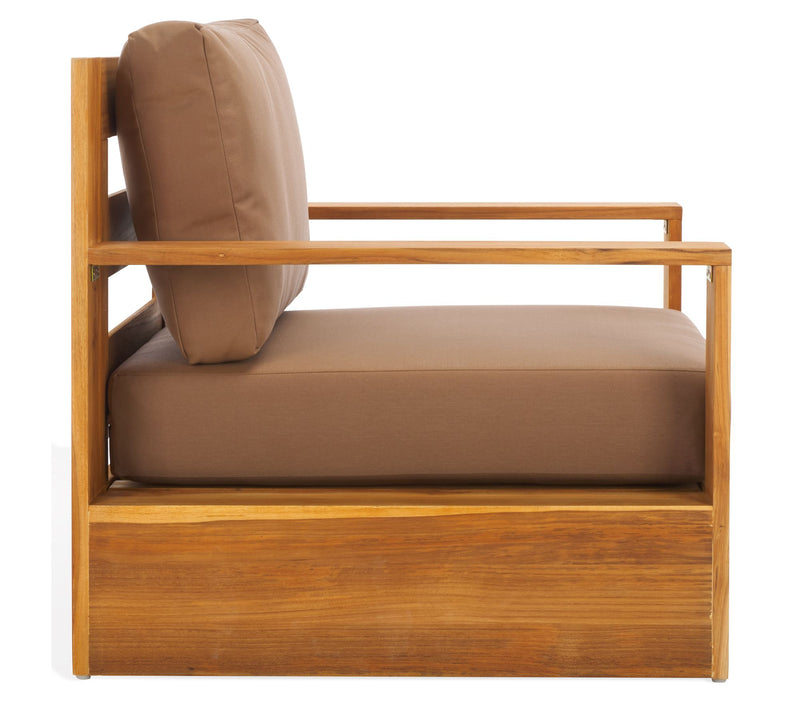 Safavieh Kauai Brazilian Teak Patio Chair — View 4