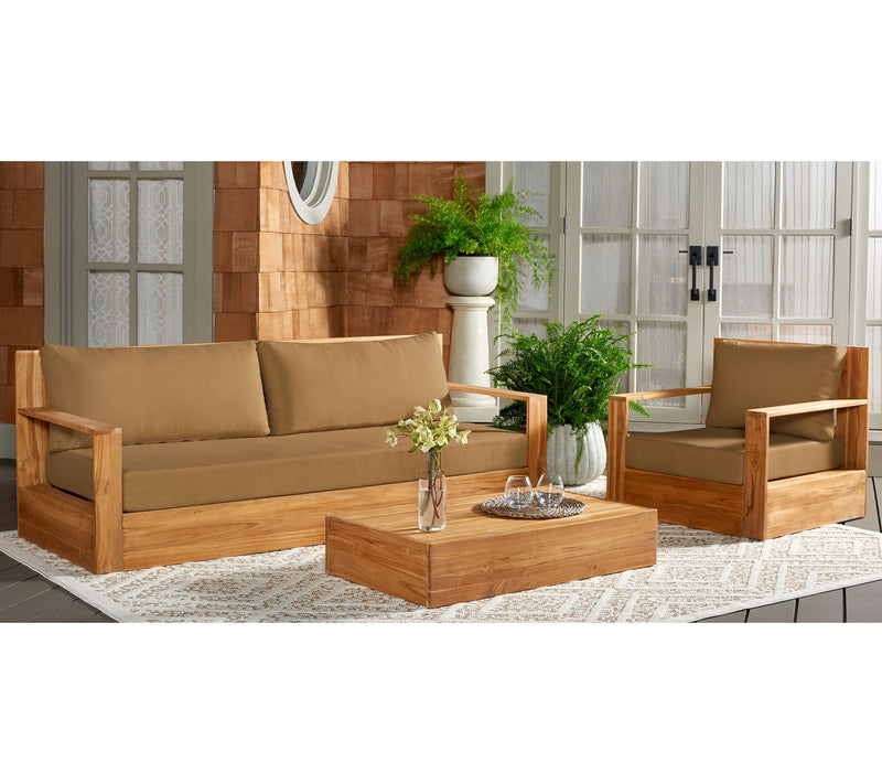 Safavieh Kauai Brazilian Teak Patio Chair — View 7
