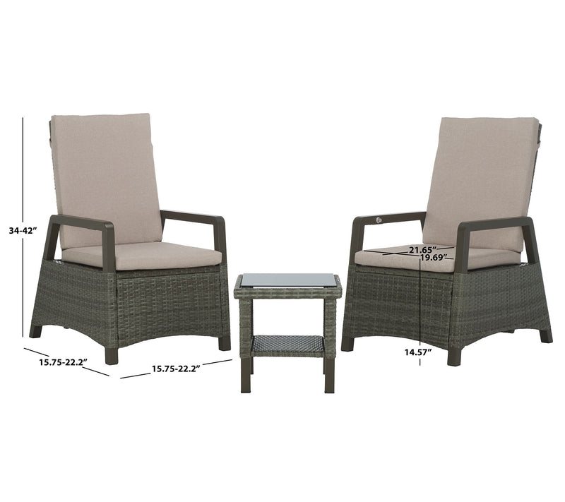 Safavieh Herman Recliner 3 Pc Set — Main view