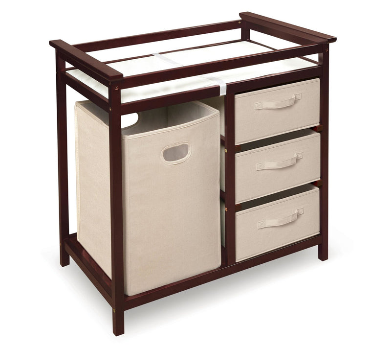 Badger Basket Modern Changing Table with Hamperand Baskets — View 13